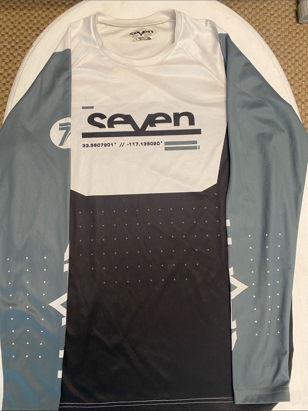 Seven7 Men's Long Sleeve Performance Shirt in White, Gray, Black
